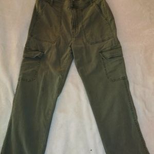 High rise cargo pants